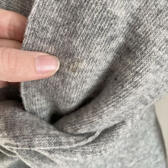 Anthropologie Robin Origami Gray Criss Cross Wool Cardigan Sweater Estimated S/M - Picture 10 of 11